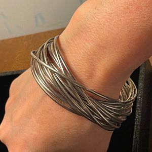 21 Bangle Salute Silpada Sterling Silver Bracelet Set